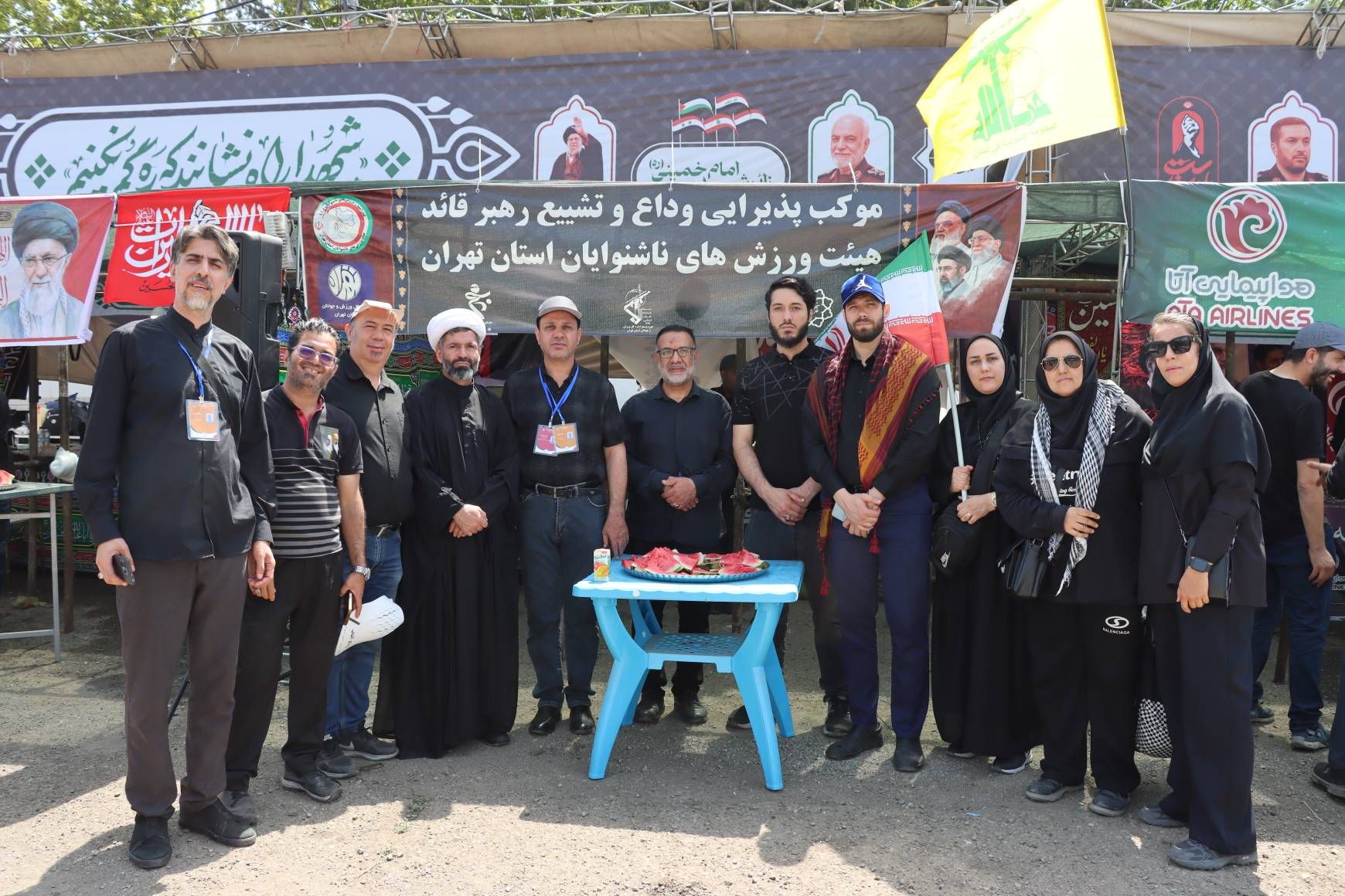گزارش تصویری از موکب پذیرایی وداع و تشییع رهبر قائد هیئت ورزش‌های ناشنوایان استان تهران