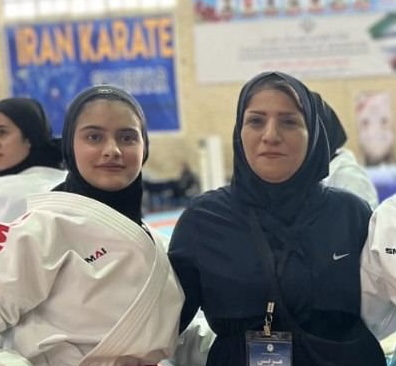 حضور مهدیس نوروزی، از پدیده ها و استعدادهای آینده‌دار کاراته ناشنوایان استان تهران، در مسابقات کاراته‌وان فدراسیون کاراته جمهوری اسلامی ایران